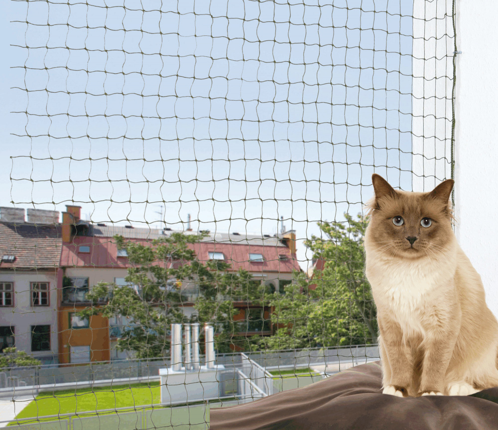 Купить сетку на окна для кошек. Антикошка трикси. Клетка антикошка. Защитная сетка антикошка. Сетка защитная для кошек "Trixie", 6x3 м.